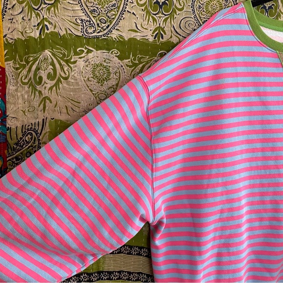NWOT Natural Life Taffy Twist Oversized Striped Crewneck Size Large/ Extra Large - Picture 8 of 14